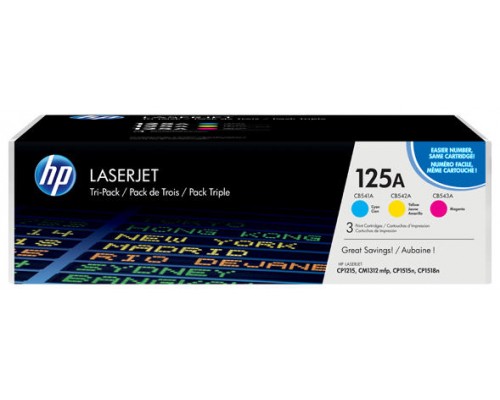 HP CP1515n Toner 125A Pack 3 colores CYM