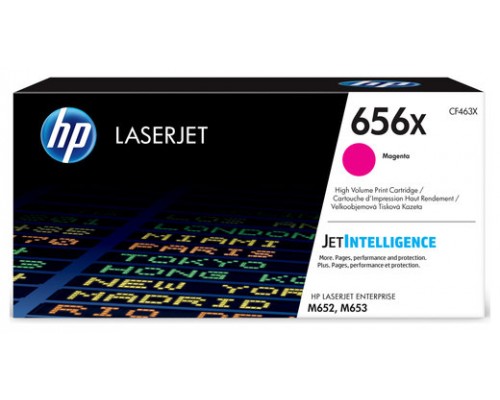 HP TONER 656X MAGENTA ALTA CAPACIDAD LASERJET M652 (CF463X) (Espera 4 dias)