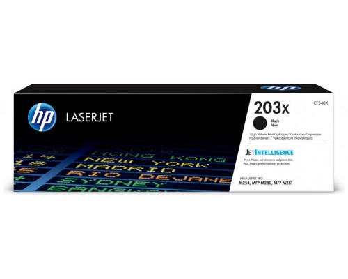 HP LaserJet M254,M280,M281 Toner Negro Alta 203X