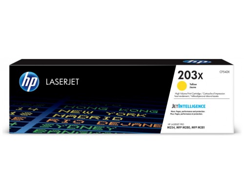 HP LaserJet M254,M280,M281 Toner Amarillo Alta 203X