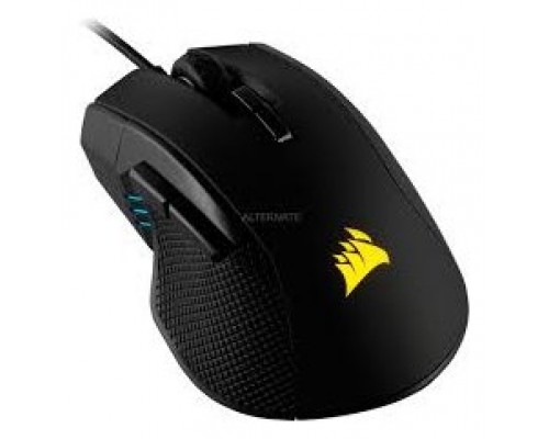 RATON CORSAIR USB GAMING IRONCLAW RGB LED OPTICO NEGRO