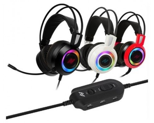 AURICULARES GAMING ABKONCORE CH60 BLACK REAL 7.1 RGB LED (Espera 4 dias)