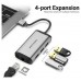 HUB 4 PUERTOS USB 3.0 3xUSB RJ45 0.15 M GRIS VENTION (Espera 4 dias)