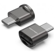 LECTOR TARJETAS EXTERNO USB-C 2.0 GRIS VENTION (Espera 4 dias)