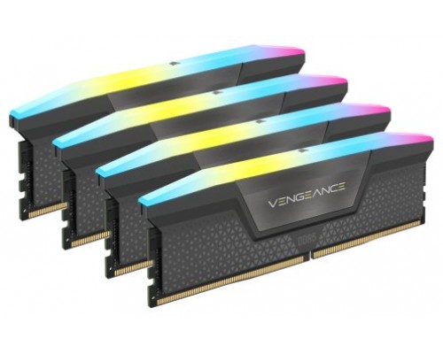 MEMORIA CORSAIR DDR5 64GB 4X16GB PC5600 VENGEANCE RGB CMH64GX5M4B5600Z36 (Espera 4 dias)