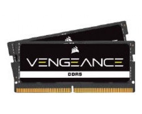 MEMORIA CORSAIR DDR5 48GB 2X24GB PC5600 SODIMM VENGEANCE CMSX48GX5M2A5600C48 (Espera 4 dias)
