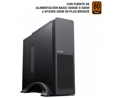 CAJA SOBREMESA/MICRO-ATX COOLBOX T313-BZ 300W (Espera 4 dias)