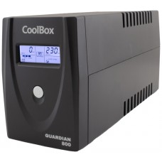 SAI COOLBOX GUARDIAN 3 800VA CON LCD 480W 2xSCHUKO