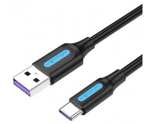 CABLE USB-A A USB-C M-M 1.5 M NEGRO VENTION (Espera 4 dias)