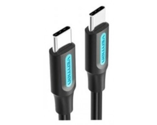 CABLE USB-C A USB-C 2 M NEGRO VENTION (Espera 4 dias)