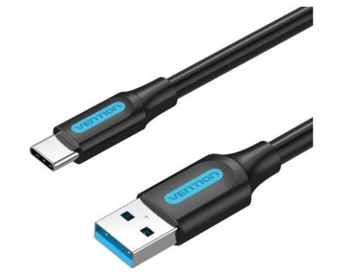 CABLE USB-A 3.0 A USB-C 1 M NEGRO VENTION (Espera 4 dias)