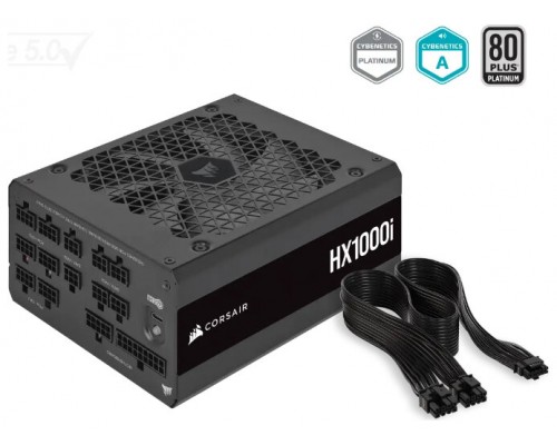 FUENTE ALIMENT. CORSAIR HX1000I 1000 WATT 80+ PLATINUM PCI E5 ATX 3.0 CP-9020259-EU (Espera 4 dias)