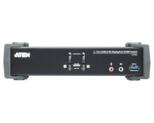 ATEN SWITCH KVMP 2-PORT USB TRUE 4K DISPLAYPORT KVM SWITCH W (Espera 4 dias)