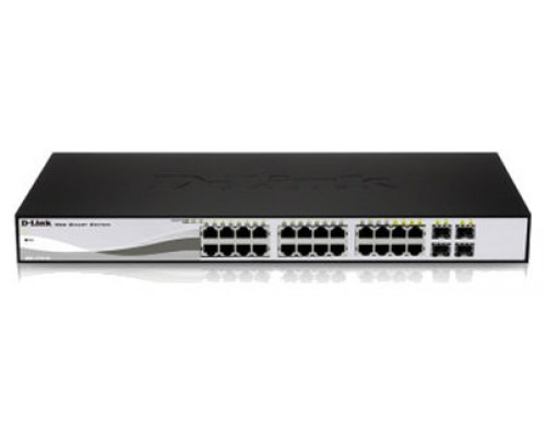 D-LINK SWITCH 24 PUERTOS 10/100/1Gbit w/4 Combo 1000BaseT/SFP (Espera 4 dias)