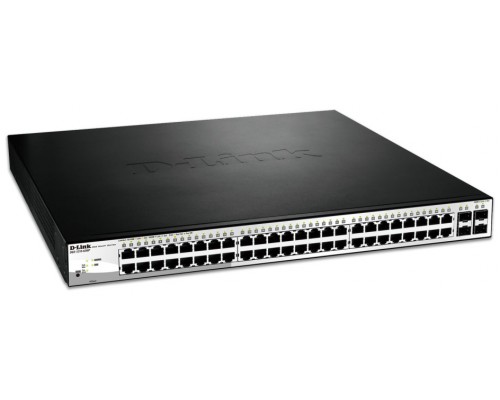 SWITCH SEMIGESTIONABLE D-LINK DGS-1210-52MP 48P GIGA POE + 4xSFP Combo (Espera 4 dias)