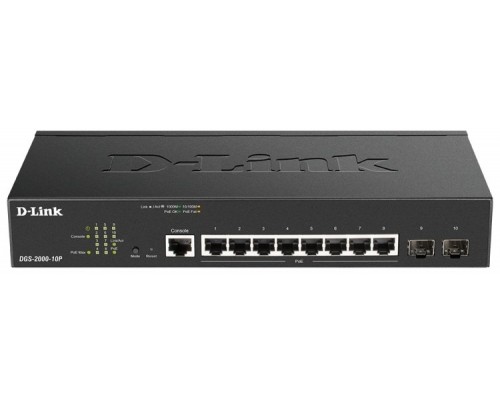 Switch Gestionable D-link L2/l3 Dgs-2000-10p 8p Giga