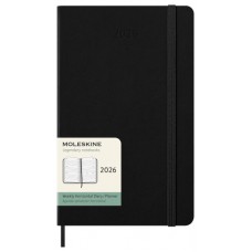AGENDA 2026 TAPA DURA 12 MESES SEMANAL HORIZONTAL L (13 X 21 CM) NEGRA MOLESKINE DHB12WH3Y26 (Espera 4 dias)