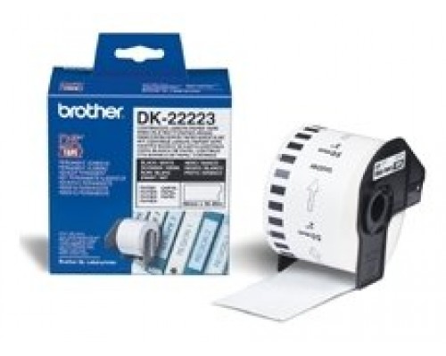 BROTHER Rollo de Papel Continuo Blanco de 50mm x 30,48m