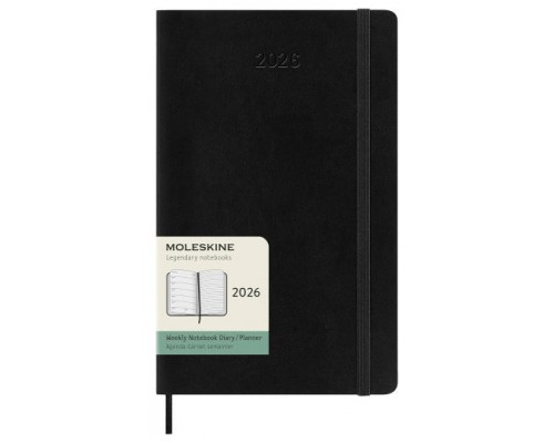 AGENDA 2026 TAPA BLANDA 12 MESES SEMANAL L (13 X 21 CM) NEGRA MOLESKINE DSB12WN3Y26 (Espera 4 dias)