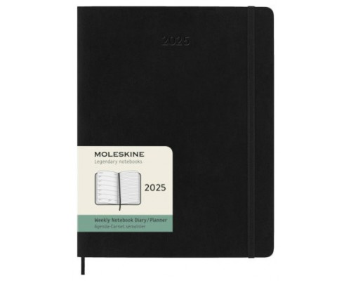 AGENDA 2024 TAPA BLANDA 12 MESES SEMANAL XL (19 X 25 CM) NEGRA MOLESKINE DSB12WN4Y25 (Espera 4 dias)