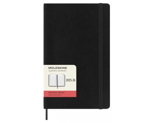 AGENDA 18M 2025-2026 DIARIA L (13 X 21 CM) NEGRA TAPA BLANDA MOLESKINE DSB18DC3Y26 (Espera 4 dias)