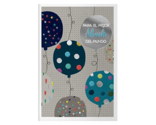 PACK 6 TARJETAS DE FELICITACI&Oacute;N ABUELOS - TAMA&Ntilde;O 11,5 X 17 CM - MODELO DOTS DOHE 70081 (Espera 4 dias)