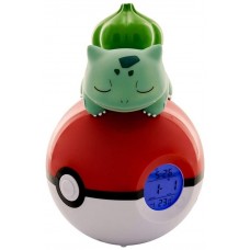 RELOJ DESPERTADOR BULBASAUR EN POKEBALL 18 CM TEKNOFUN REDSTRING 811367 (Espera 4 dias)