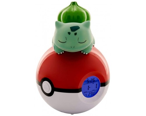 RELOJ DESPERTADOR BULBASAUR EN POKEBALL 18 CM TEKNOFUN REDSTRING 811367 (Espera 4 dias)