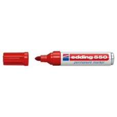 MARCADOR PERMANENTE PUNTA REDONDA 3-4MM 550 ROJO EDDING 550-02 (MIN10) (Espera 4 dias)