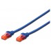 Ewent EW-6U-050B cable de red Azul 5 m Cat6 U/UTP (UTP) (Espera 4 dias)