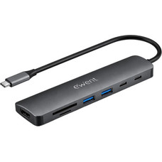 EWENT DOCKING MULTIPUERTO USB-C 7 en 1 HDMI 4K