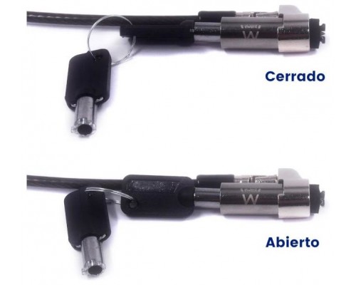 Ewent EW1239 cable antirrobo Negro 1,8 m (Espera 4 dias)