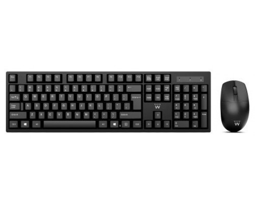 Ewent EW3281 teclado Ratón incluido RF inalámbrico QWERTY Español Negro (Espera 4 dias)