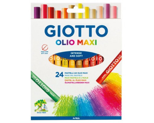 ESTUCHE CON ASA GIOTTODE 24 BARRAS DE PINTURA ÓLEO GIOTTO F293800 (Espera 4 dias)