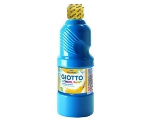 Giotto Témpera Escolar 500 ml Botella Azul, Cian (Espera 4 dias)