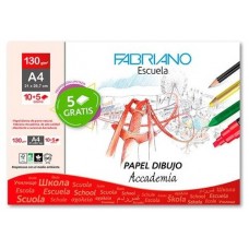 FABRIANO PAQ.10 LAMINAS DIBUJO 130G A4