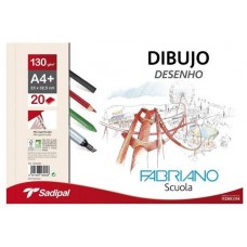 FABRIANO BLOC MICROPERFORADO DIBUJO 20H 130G A4+