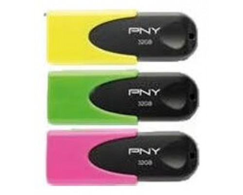 USB 2.0 PNY NEON 3x 64GB PACK