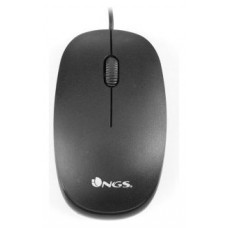 MOUSE NGS FLAME BLACK OPTICO POR CABLE CON CONEXION