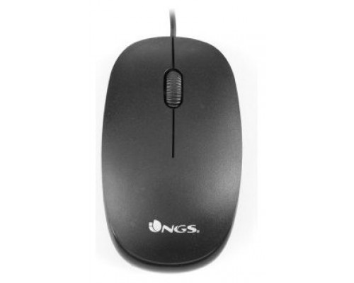 Mouse Ngs Flame Black Optico Por Cable Con Conexion