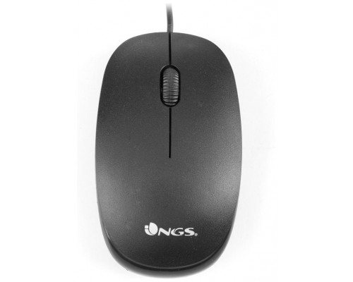 MOUSE NGS FLAME BLACK OPTICO CON CABLE