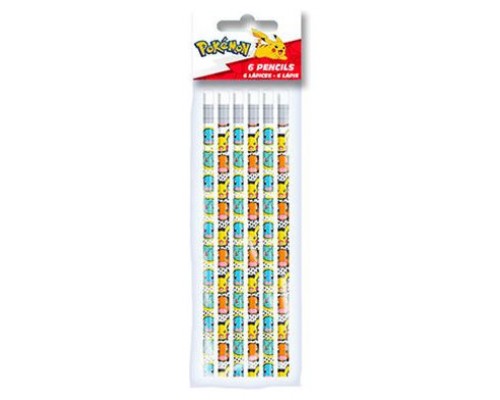 SET 6 LÁPICES C/ GOMA POKÉMON CYP BRANDS REDSTRING GS-604-PK (Espera 4 dias)