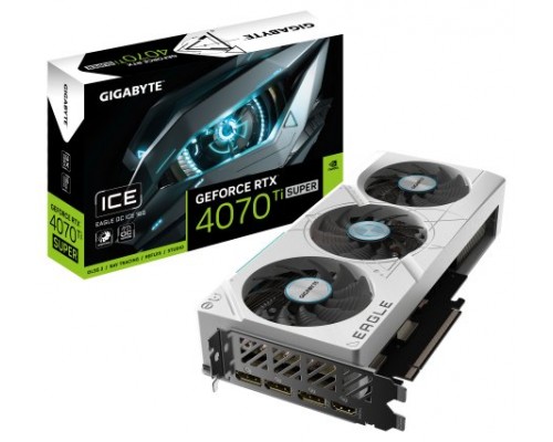 TARJETA GRAFICA GIGABYTE RTX 4070TI SUPER EAGLE OC ICE 16GB