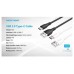 CABLE USB-A A USB-C 1 M NEGRO VENTION (Espera 4 dias)