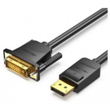 CONVERSOR DISPLAYPORT/M A DVI/M 2 M NEGRO VENTION (Espera 4 dias)