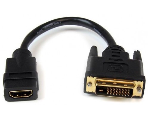 ADAPTADOR DE VIDEO STARTECH HDMI Hembra A DVI-D Macho 20cm (Espera 4 dias)