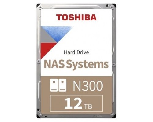 Toshiba N300 NAS HDD 12TB 3.5" SATA 6Gb-s 7200rpm Toshiba N300 NAS HDD 12TB 3.5" SATA 6Gb-s 7200rpm