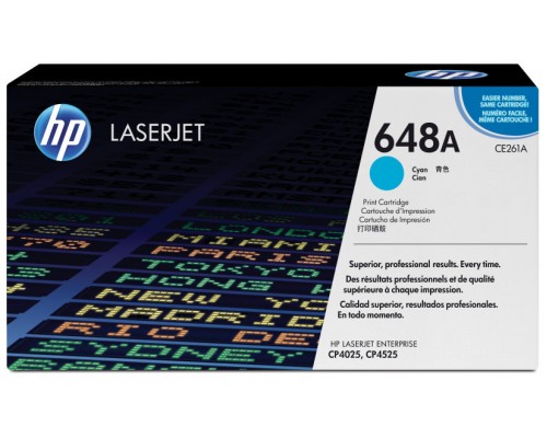 TONER HP CE261A Nº648A CIAN 11.000PAG (Espera 4 dias)