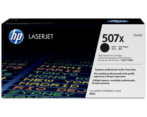 TONER HP CE400X Nº507X NEGRO 11.000PAG ALTA (Espera 4 dias)