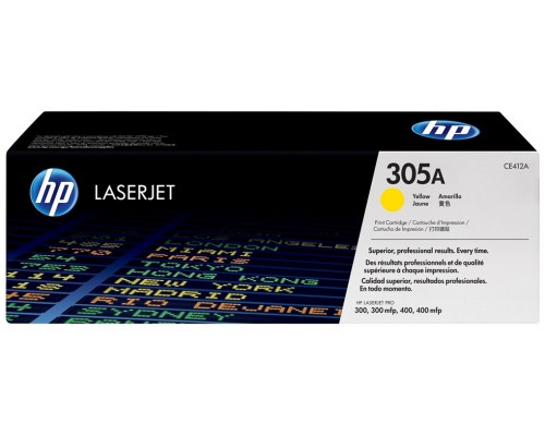 TONER HP CE412A Nº305A AMARILLO 2.200PAG (Espera 4 dias)